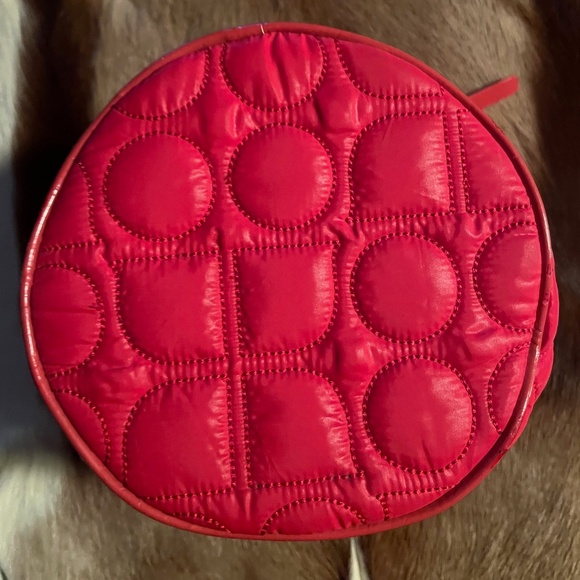 Kate Spade Red Cara Jewlery-Makeup Travel Case W/ 7 Compartments & Handle -- NWT - Picture 10 of 13